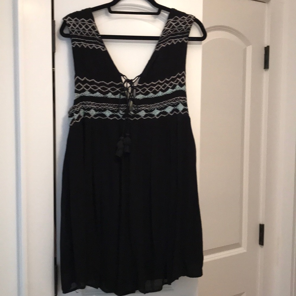 Free People Embroidered Yoke Tank